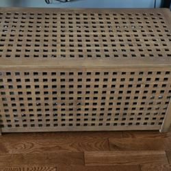 IKEA Lattice Storage Bin Acacia