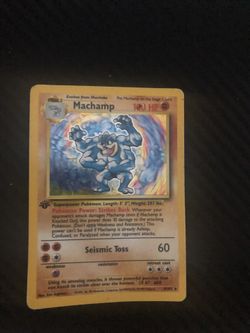 Rare Machamp Pokémon Card