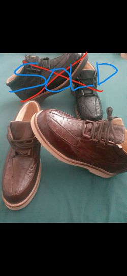 Zapatos de Avetruz Para Hombres Por $100