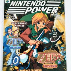 Nintendo Power Volume 144,The  Legend Of Zelda Oracle Of Ages/Seasons w /Poster