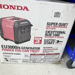 Honda Eu3000is Generator Súper Quiet New 