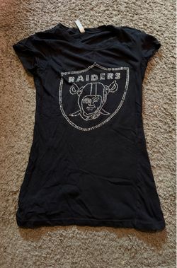 Raiders shirt with rhinestones.