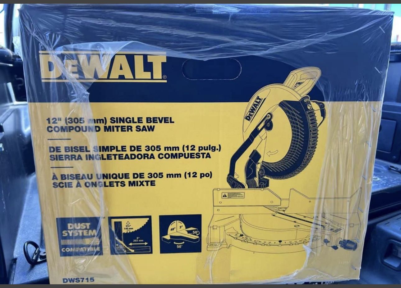 DEWALT 15 Amp Corded 12 in. Single Bevel Compound Miter Saw
