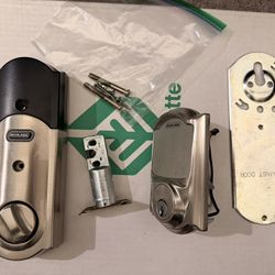 SCHLAGE  BE479AA Smart Deadbolt - Satin Nickel - Homekit Compatible