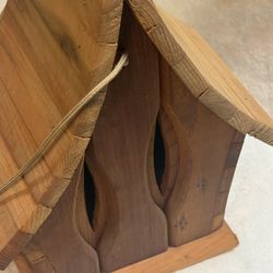 handcrafted wooden Butterfly House  made from cedar 