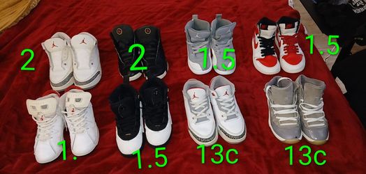 Air Jordan Kids Sneakers Lot of 8 Pairs