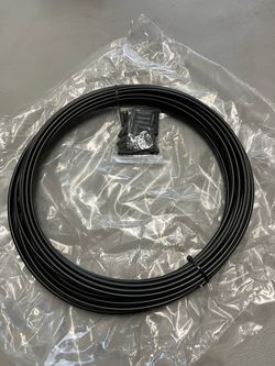 4mm x 50' Bicycle Shift Cable Housing with 50 End Caps, Black