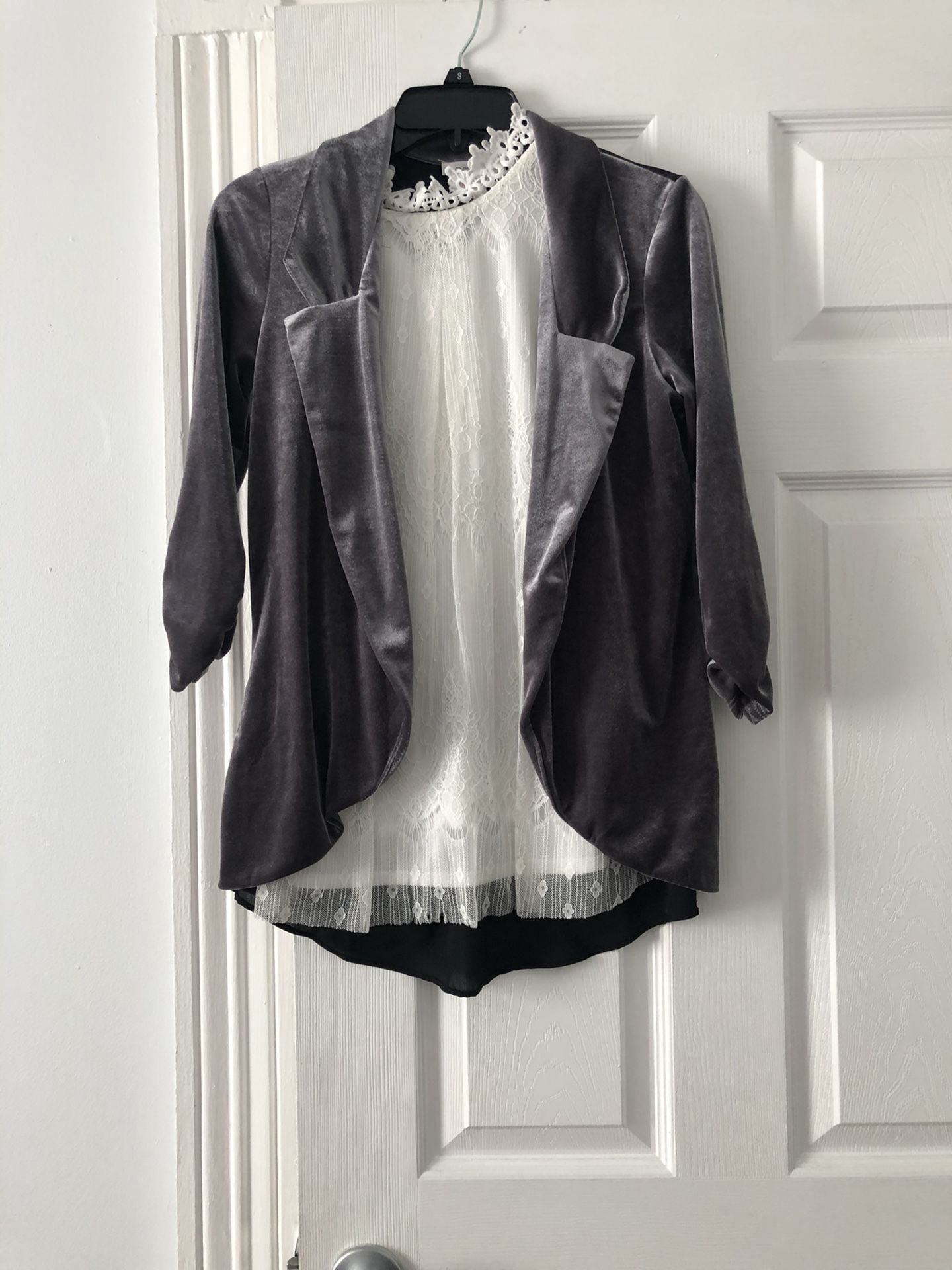 Blouse and Cardigan