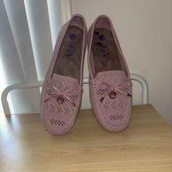 Mocassins GV by Gabor en maille rose 🐘