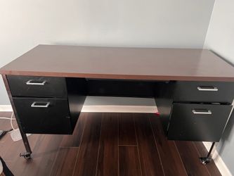 Office Table - Metal Drawers - 2 Tables Count