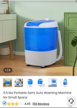 Portable Mini Washing Machine 5.5 lbs