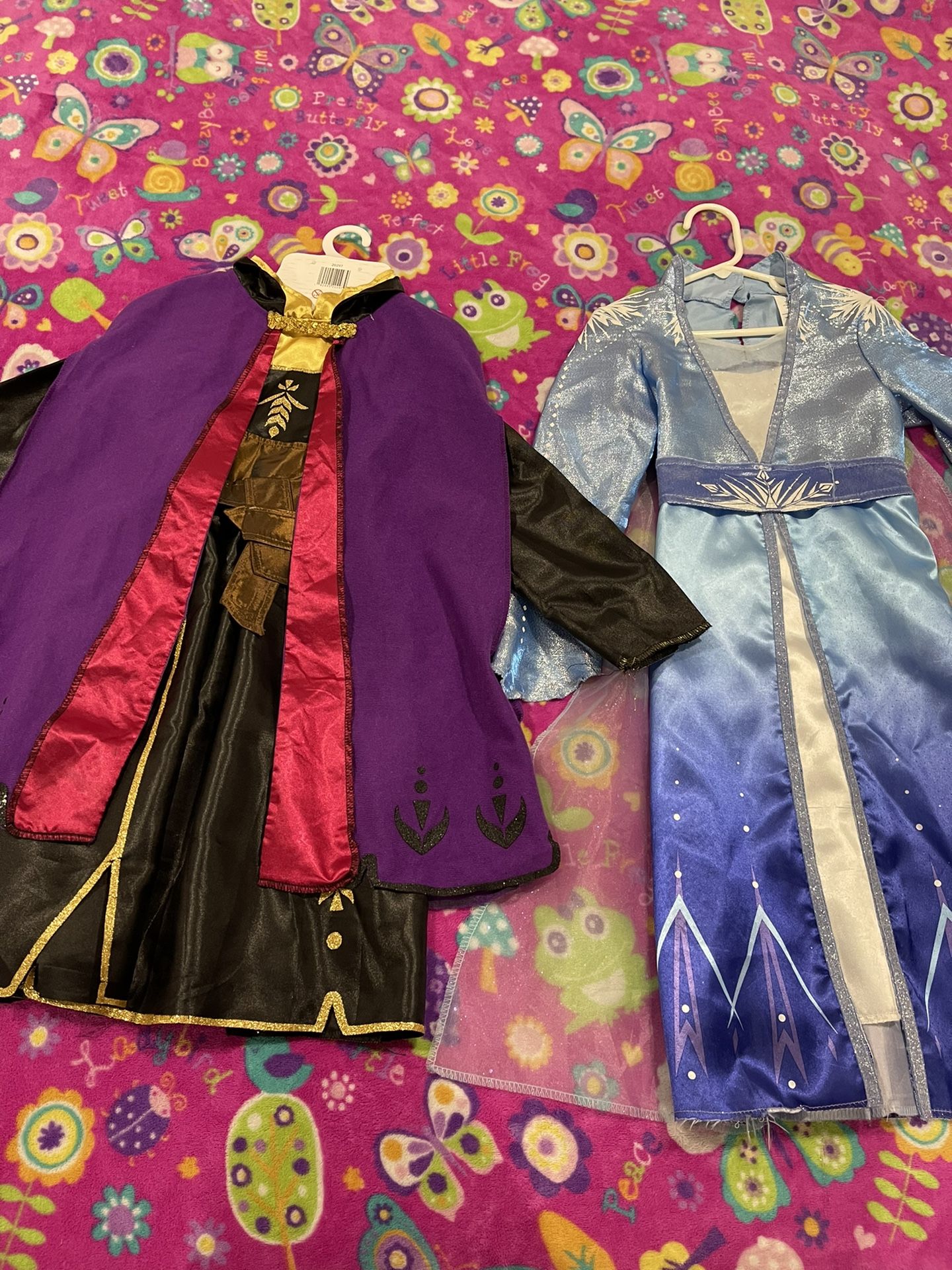 Anna And Elsa Costumes 6x Size $20 Each Or $35For Both 