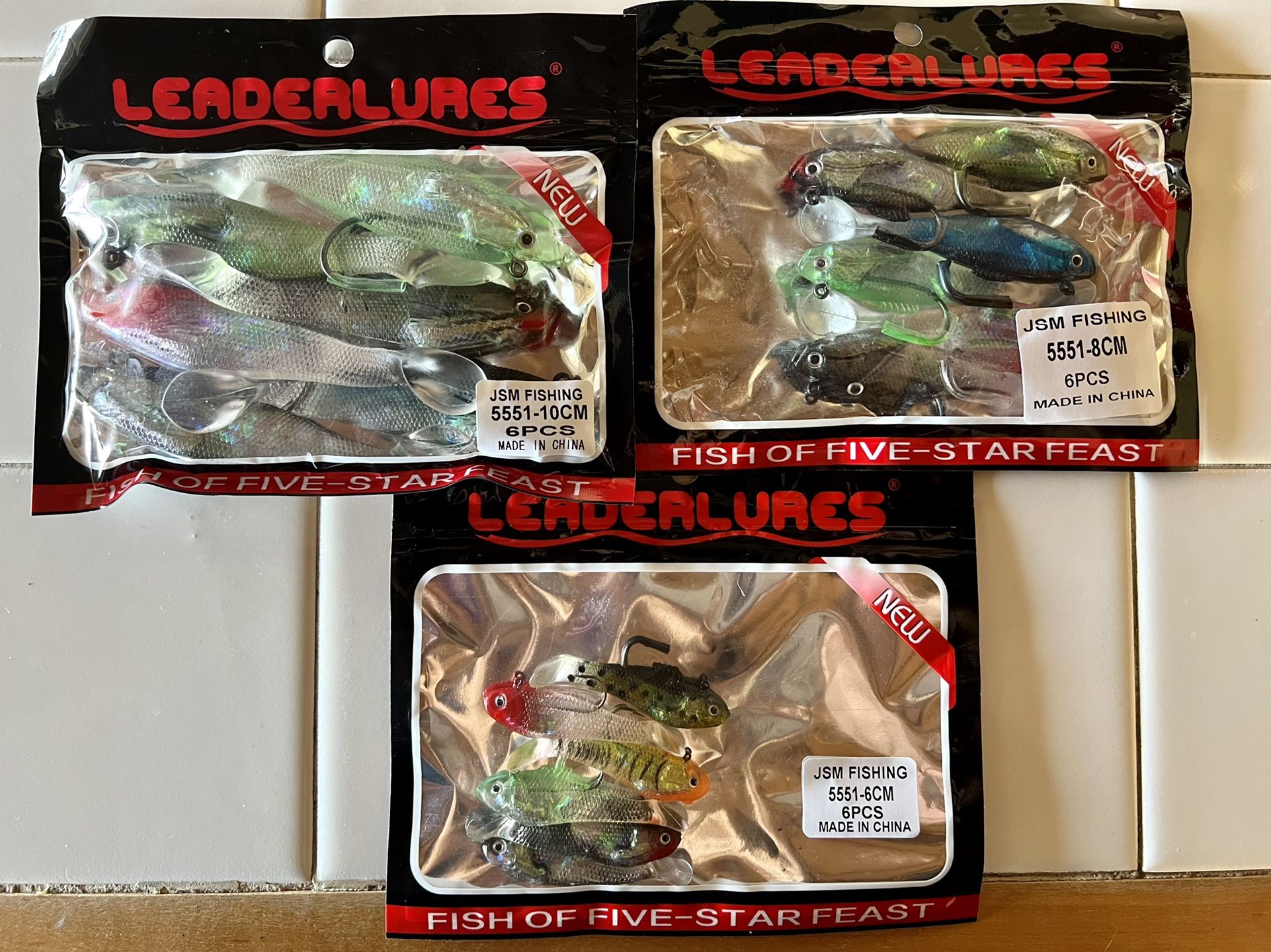 [Brand New] Soft Fishing Lures - 3 Sizes