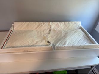 Changing table topper and mat (table not included)