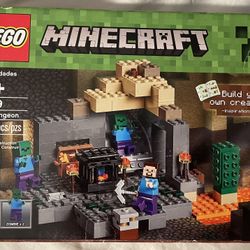 2015 LEGO Minecraft 21119 - The Dungeon 219 Pcs w/ Zombies & Steve - Retired NEW