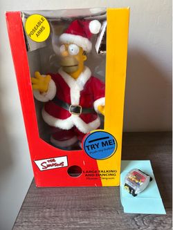 Homer Simpson musical figure and talking watch