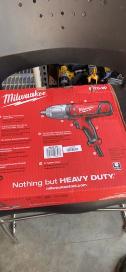 Milwaukee 1/2 in. Impact Wrench with Rocker Switch and Detent Pin Socket Retention
