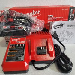 Milwaukee Authentic Factory Warranty 5.0 Battery And Charger 