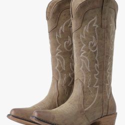 Brown Cowboy Boots. Size - 5.5