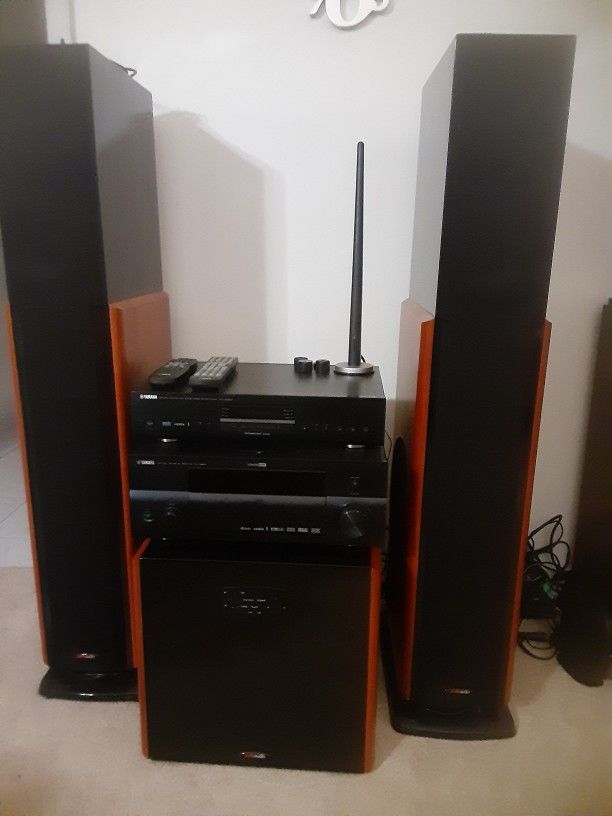 Yamaha And Polk Audio Home Audio Entertainment System