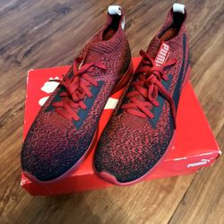 Men Puma Vigor Evoknit FS 1(contact info removed)07 Red And Black Shoe Size 7.5