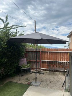 11"ft market umbrella patio color: dark gray base not included