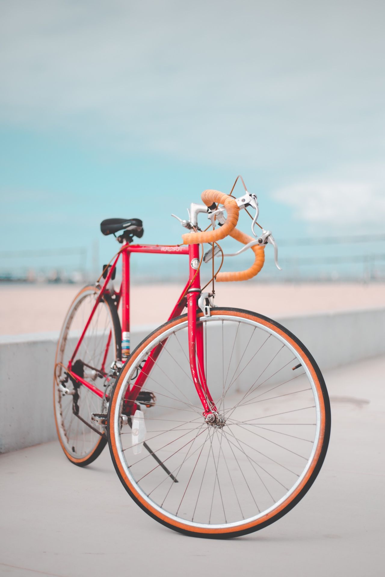 Vintage 1986 Schwinn World Sport Road Bike in Racing Red for Sale in