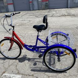 Adult Tricycle 26 in. 7 Speed Foldable Tricycle. PRICE. $250.00 FIRM!!