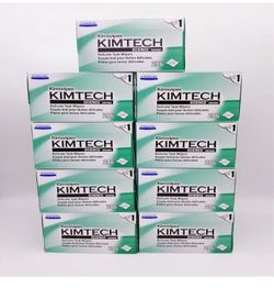 New Kimberly-Clark Professional QLZSTWUH Kimtech Science KimWipes Delicate Task Wipers, 4.4 x 8.4 in. 1-ply, 9 Box of 280 located in yucaipa