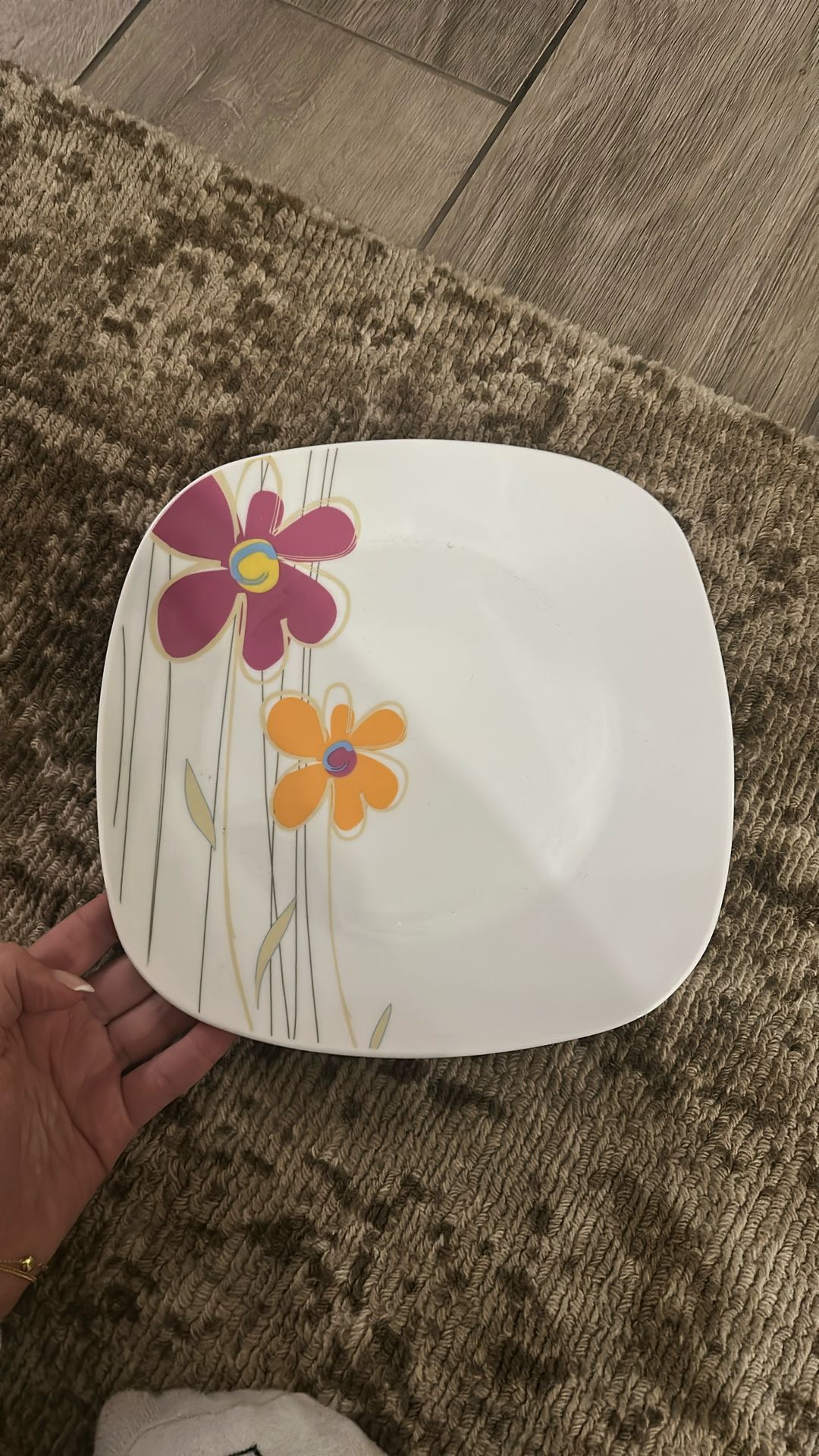 Floral Cups and Plates 50 Cents Each