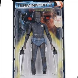 TERMINATOR 2 WHITE-HOT T-1000 TERMINATOR ACTION FIGURE By NECA REEL TOYS NEW  SEALED Nice!