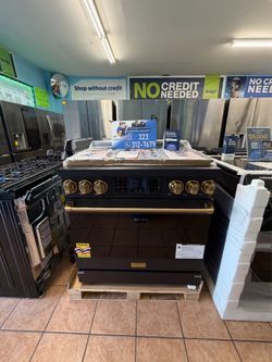 THOR 36 Inch Professional Gas Range with Tilt Panel Touch Control in Black/Bronze