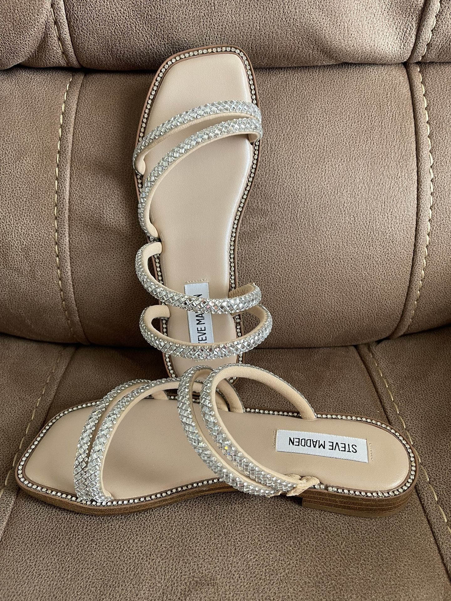 Steve Madden Starie Rhinestone Size 6.