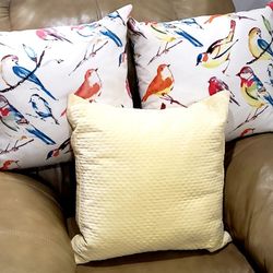 Downfilled Full & Thick Throw Pillows 18in x 18in $15 for All