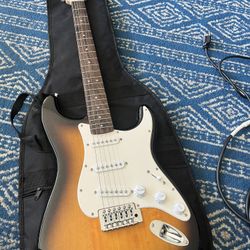 Fender Stratocaster Squier With Amp And Bag