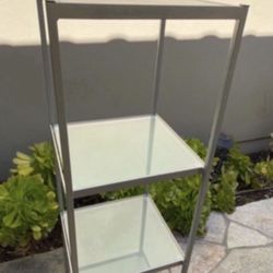 48 Inch Frosted Glass 3 Tier Shelving $180