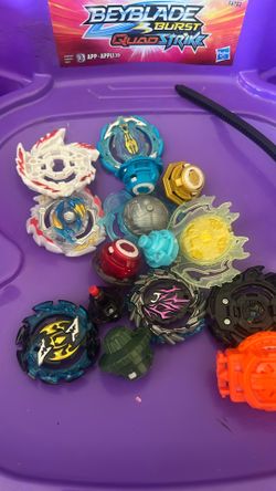 Beyblade Quadstrike Stadium With Beyblades