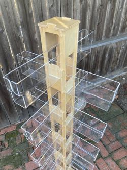 Rotating Greeting Card Retail Display W/ 24 Compartments