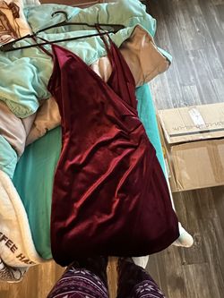 Short Burgundy Dress