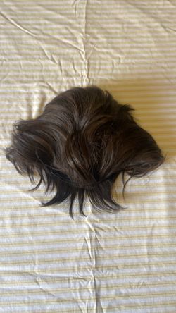 Dark Brown Short Hair Topper / Hairpiece