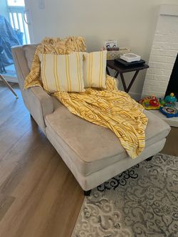 Beige Chaise Lounge