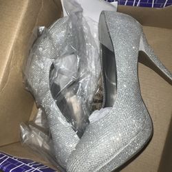 Jcp Silver Heels 