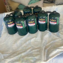 Propane canisters 16 ounce new eight total
