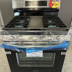 SAMSUNG GAS STOVE STAINLESS STEEL BRAND NEW!!!5 Burners With Grilled!!!!