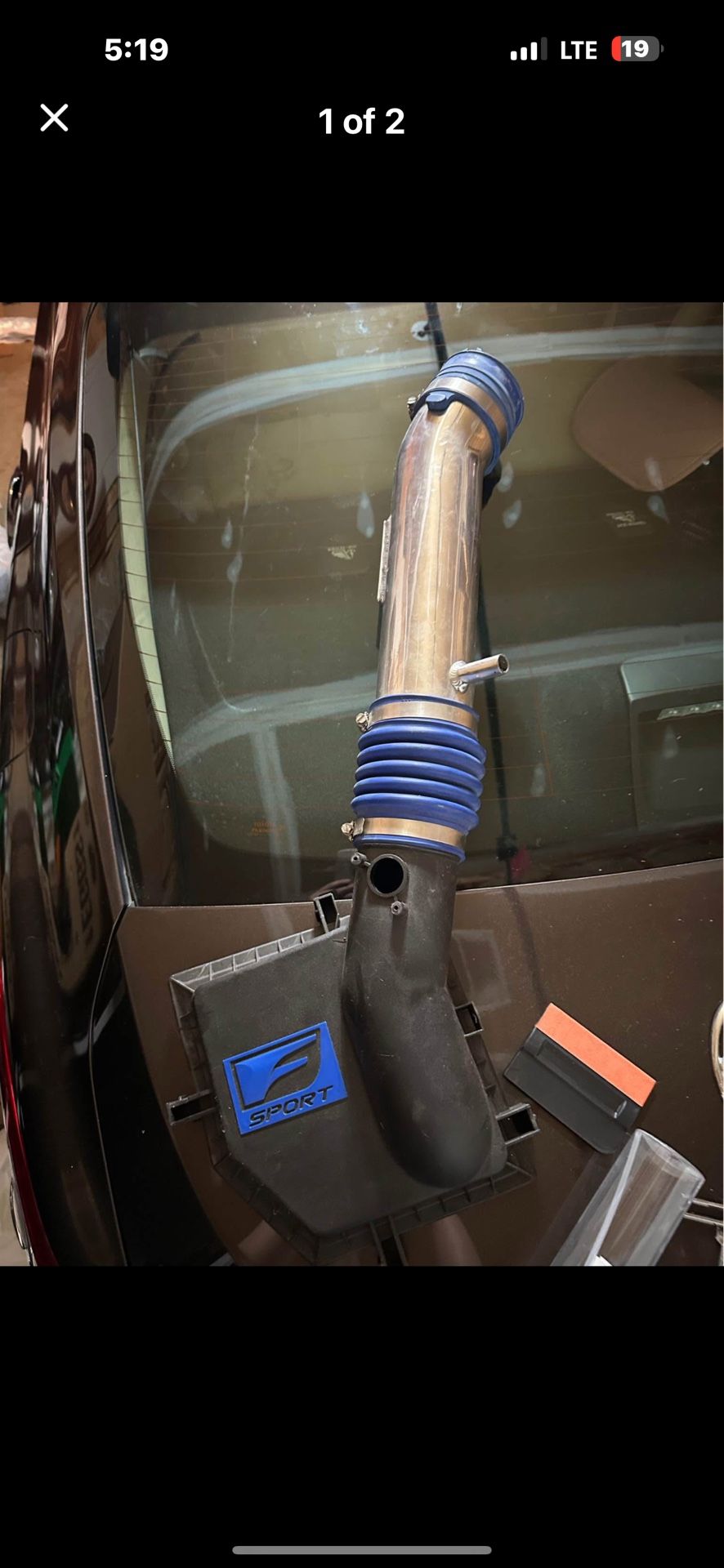 Lexus F sport performance air intake