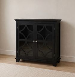 New Black Accent Cabinet or Server Buffett Entryway