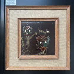 2 Vintage Harris G Strong Ceramic Tiles