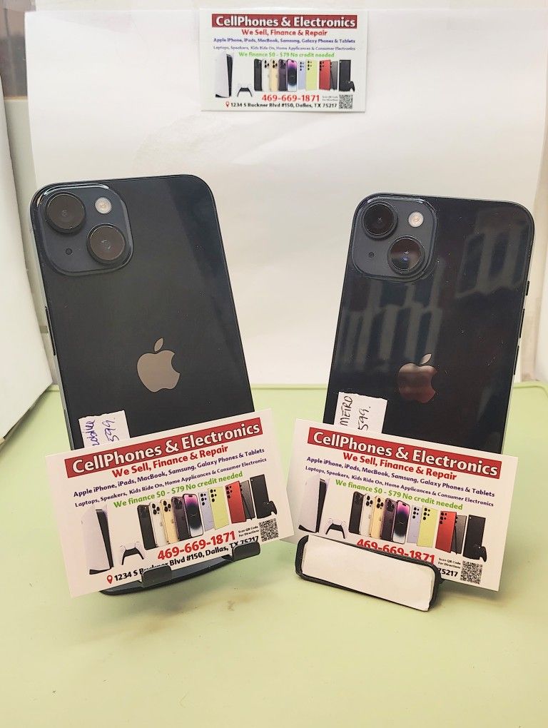 iPhone 13 128GB T Mobile/METRO/AT&T/CRICKET Cash Price Starts At $249