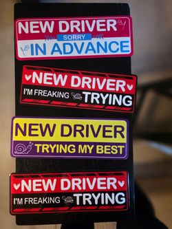 New Driver car magnets