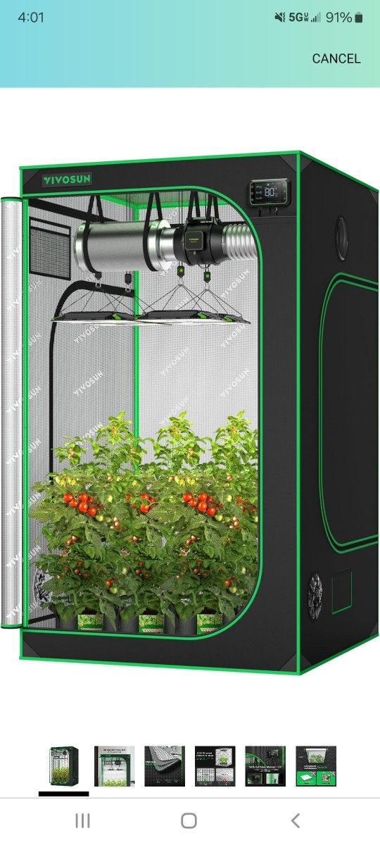 Vivo sun Grow Tent 4 X 4 Grow Light
